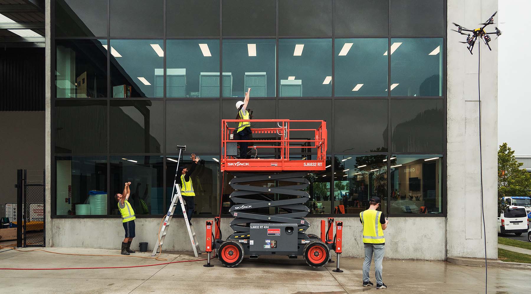 Commercial Drone Window Cleaning Solutions with WashDrones.