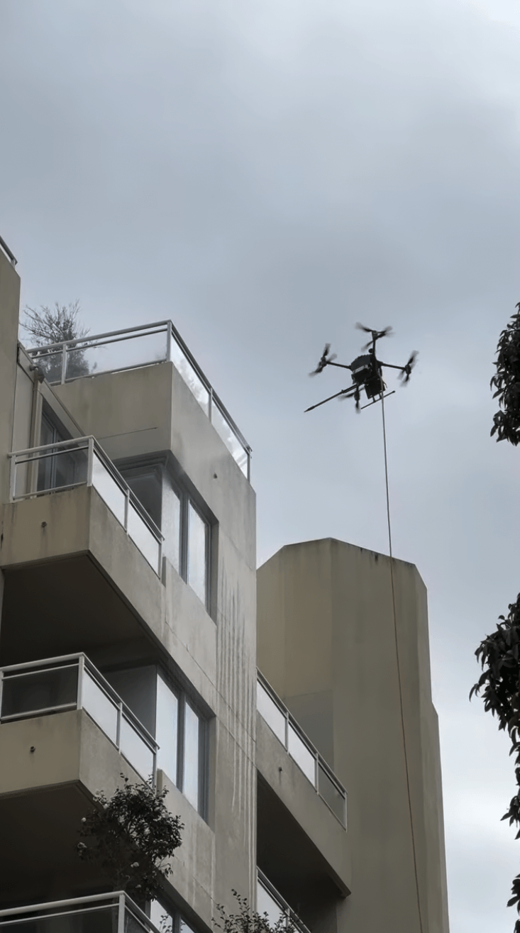Drone Building Cleaning